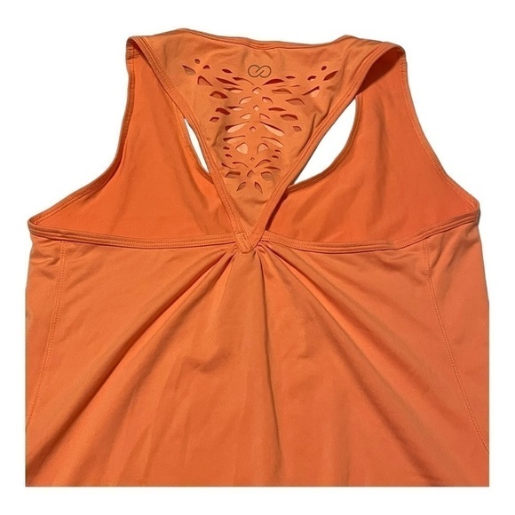 𝅺CALIA triangle racer back tank peach. Small - Picture 6 of 8